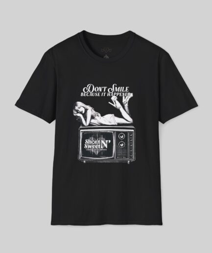 Don't Smile TV Graphic Unisex Softstyle T-Shirt - Sabrina Carpenter Merch