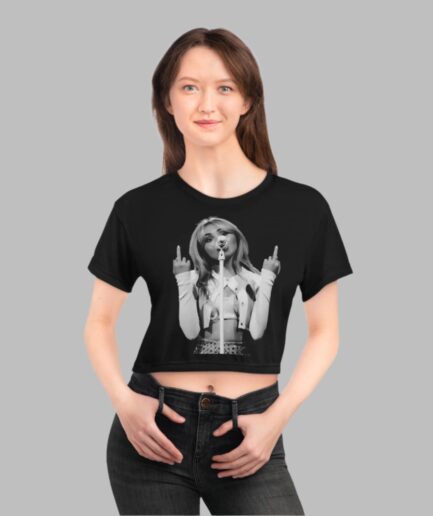 Bold Statement Crop Tee - Attitude & Style for Confident Individuals - Sabrina Carpenter Merch
