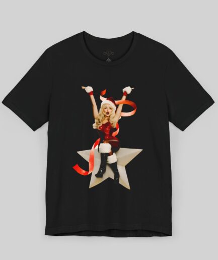 Sabrina Carpenter Merch Star and Kiss T-Shirt