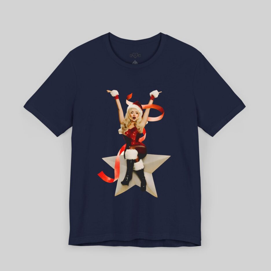 Sabrina Carpenter Merch Star and Kiss T-Shirt